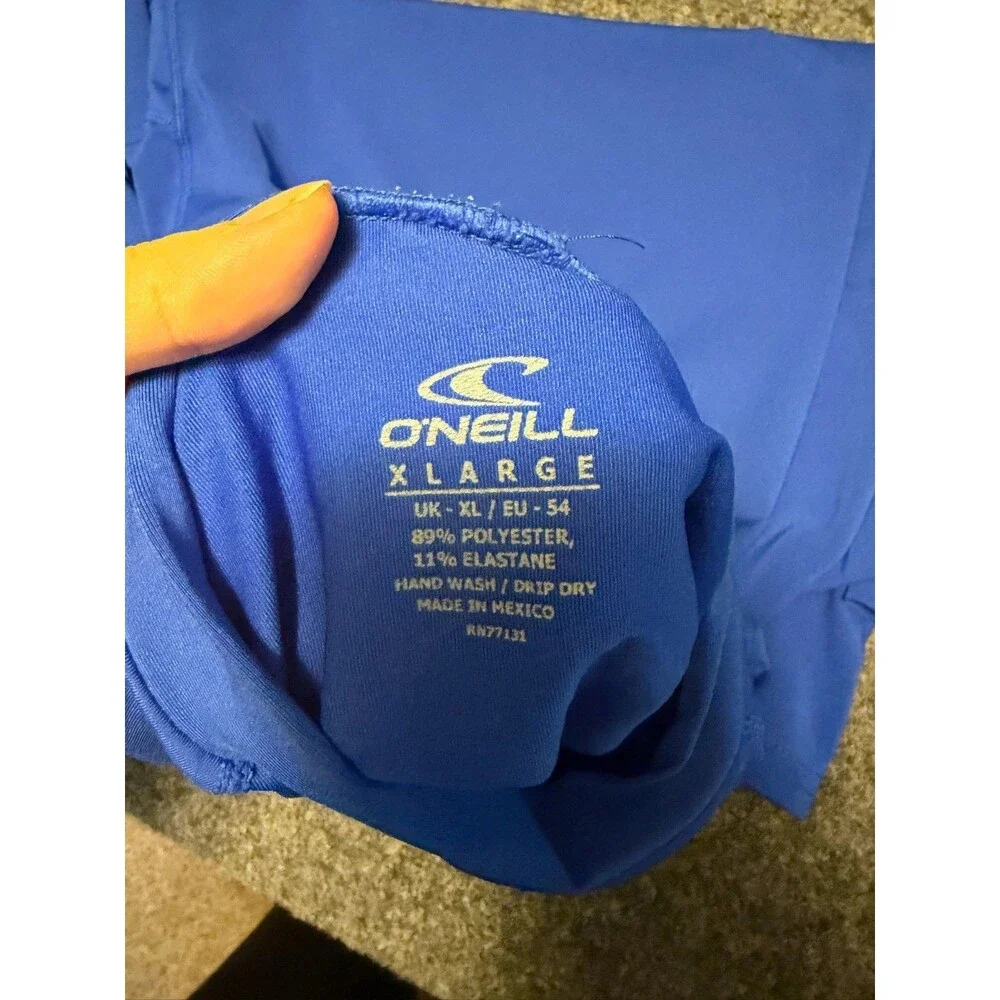 O'Neill Men's XL Blue Long Sleeve Rash Guard UPF 50+ Surf Swim Shirt